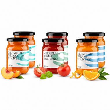 PACK 6 - MERMELADA NÍSPERO + TOMATE + NARANJA